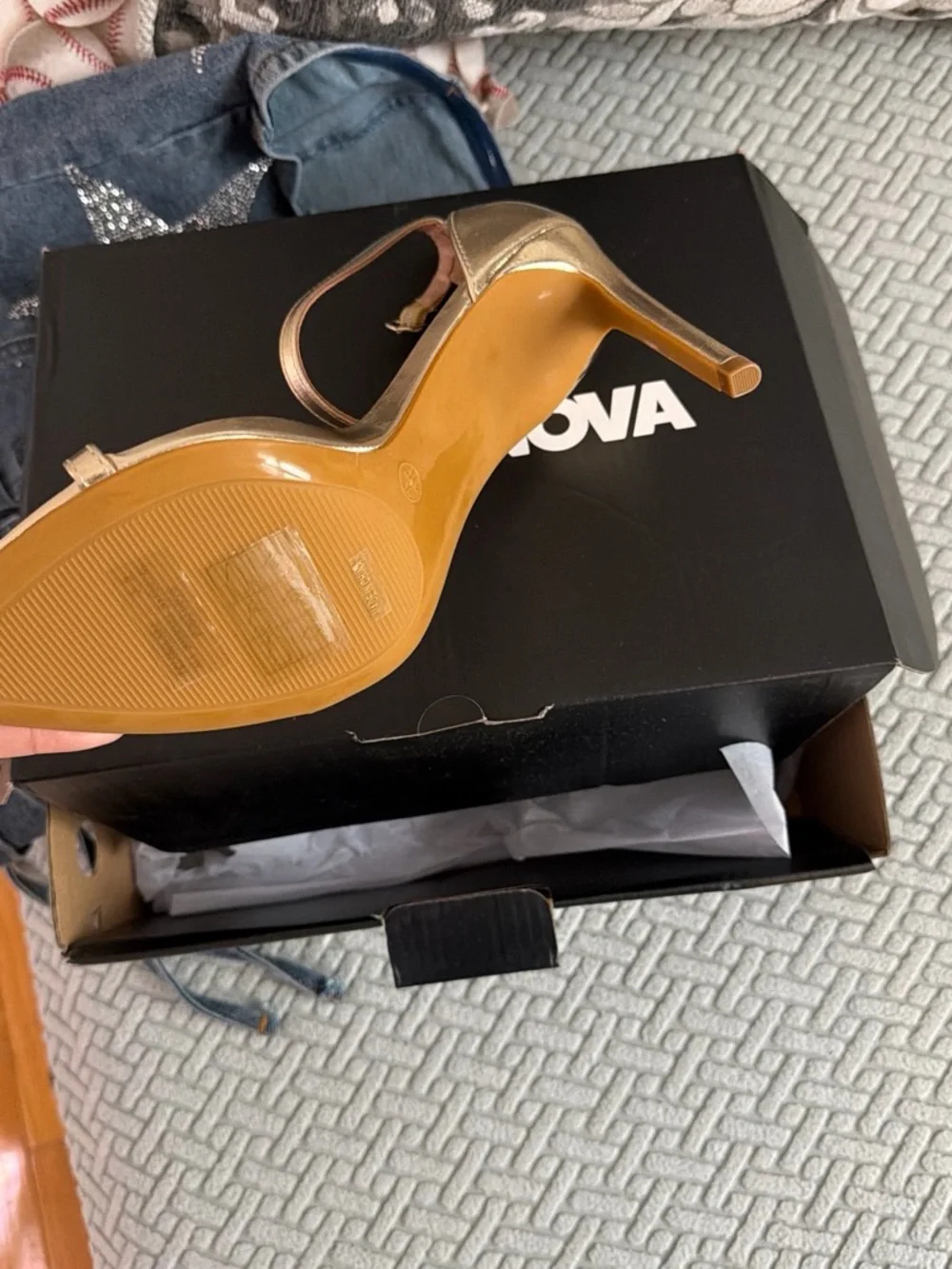 Gold heels